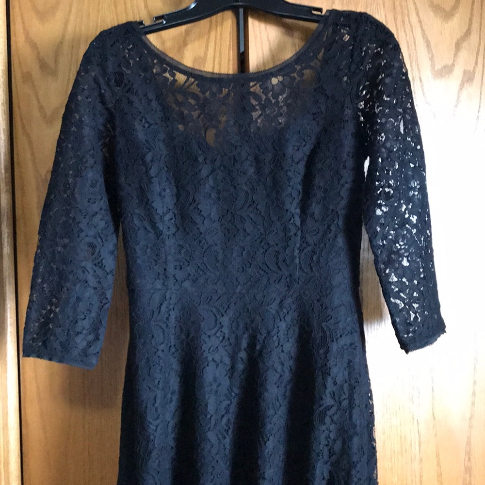 Black lace dress